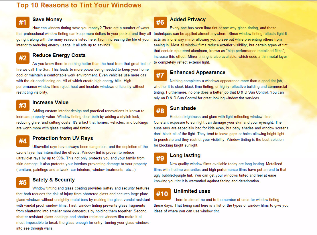 Reasons to Tint Your Windows