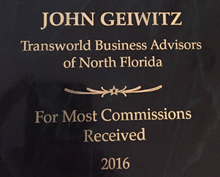 Award-winning Jacksonville Business Broker has most commission earned in 2016