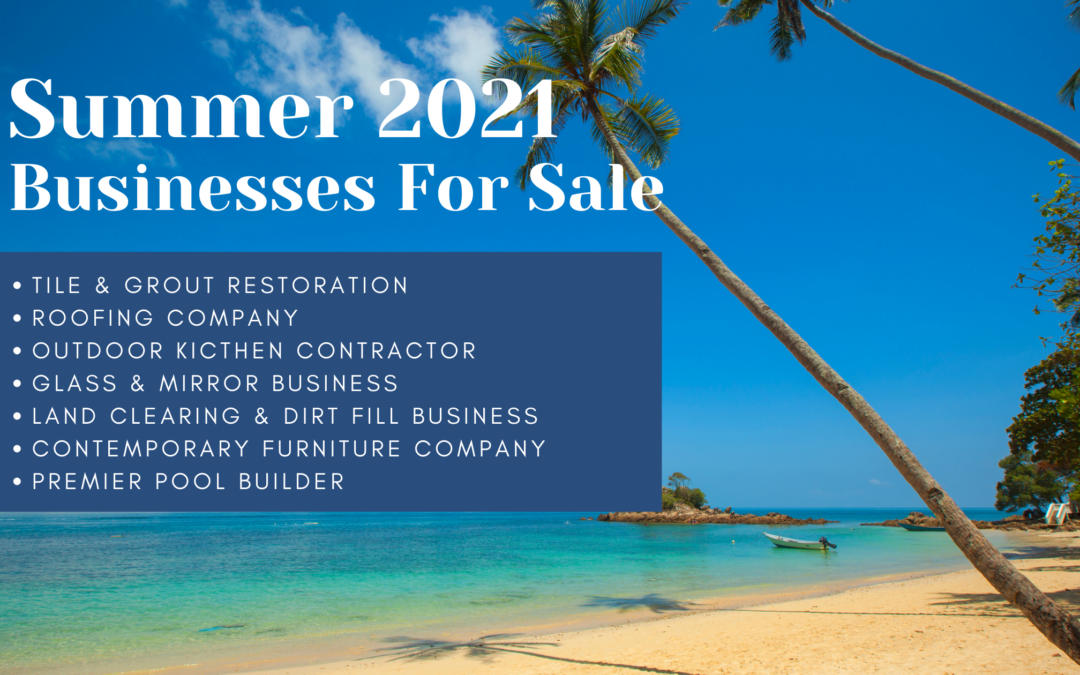 Summer 2021 Jacksonville Businesses For Sale