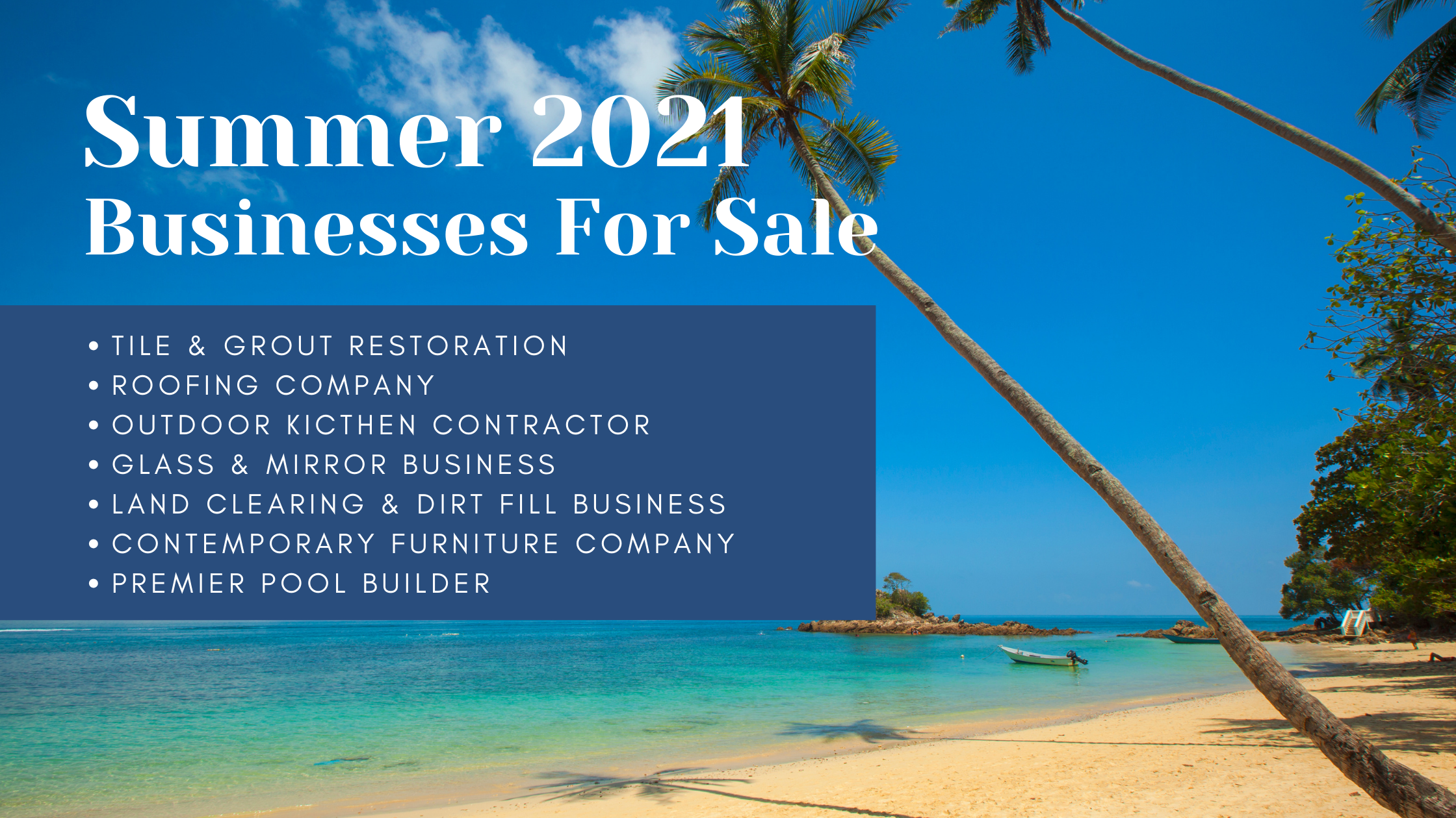 Summer 2021 Jacksonville Businesses For Sale