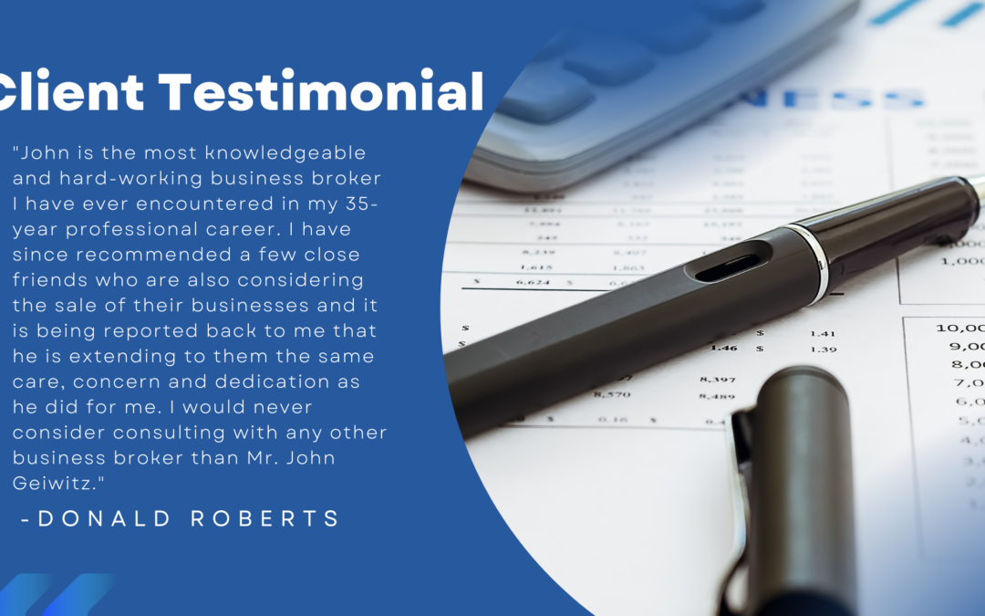 Client Testimonial: Donald Roberts